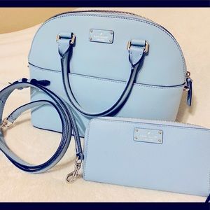 Kate Spade Med. Satchel & Matching Wallet.
